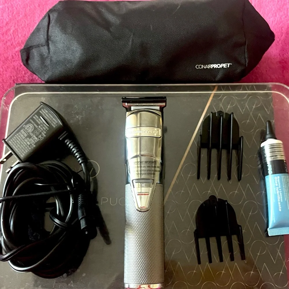 NEW BABYLISS PRO SILVER PROFESSIONAL TRIMMER